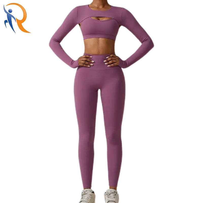 Custom Logo 3 Piece Fitness Wear Gym Yoga Sets For Women