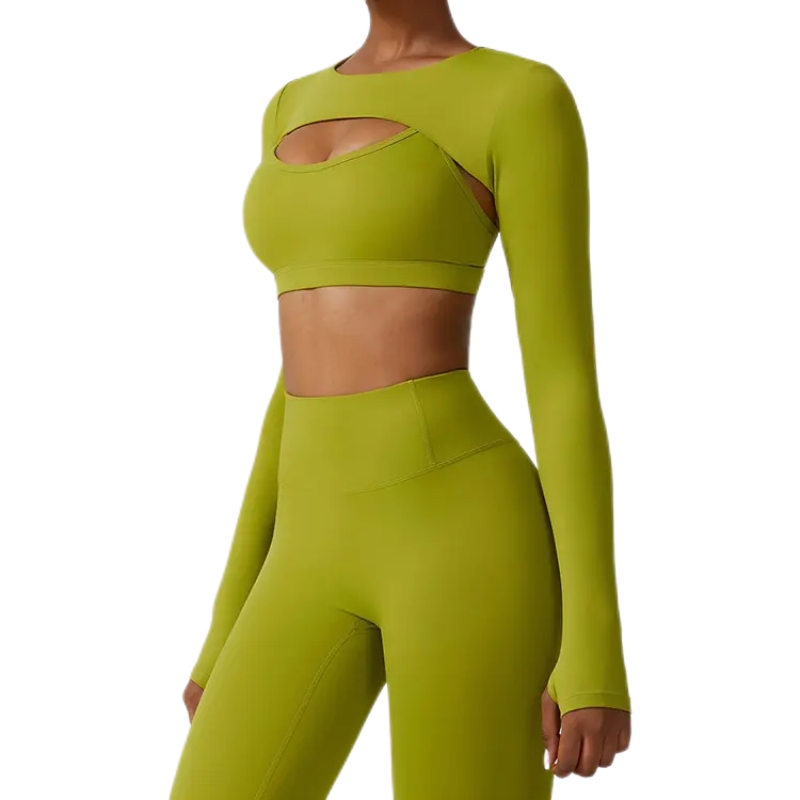 product-Custom Logo 3 Piece Fitness Wear Gym Yoga Sets For Women-Ruiteng-img