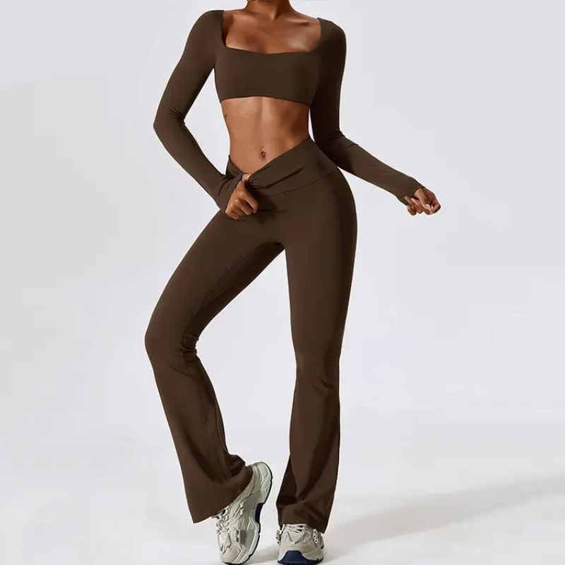 product-Pilates Yoga Sets Women Fitness Apparel Sportswear Set-Ruiteng-img