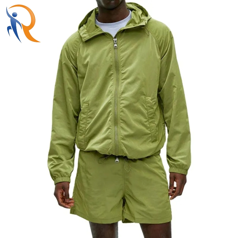 Custom Lightweight Windbreaker Gym Athletic Blank Tracksuit