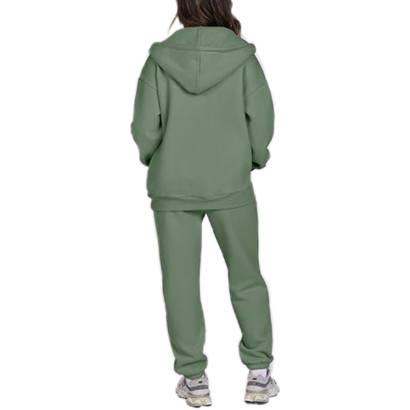 product-Ruiteng-Womens Oversized Zip up Sweatshirt Jogger Sweatsuits-img