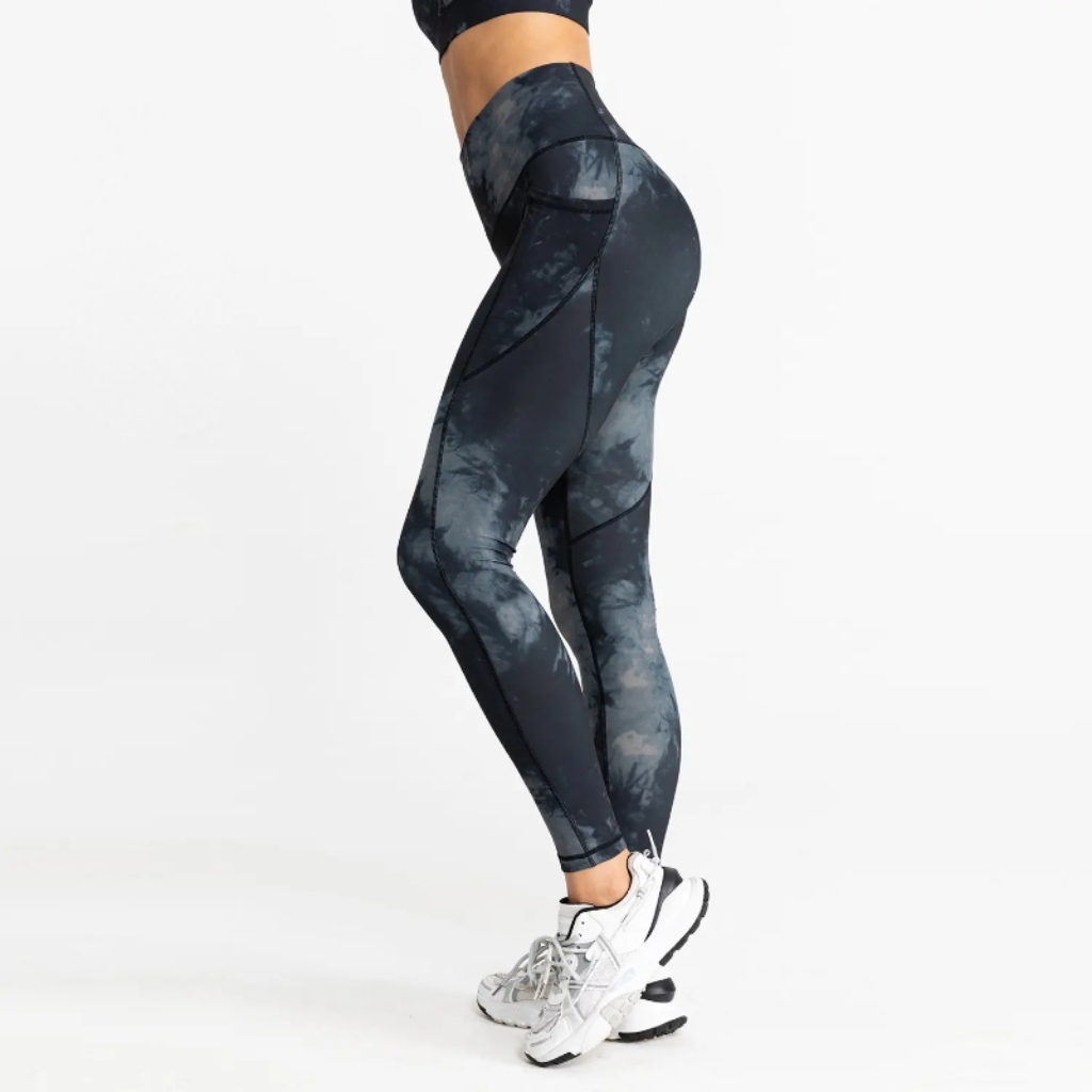 product-Tie Dye Pocket Hip Lift Elastic Tight Running Yoga Pants for Women-Ruiteng-img