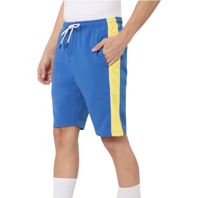 product-Contrast Color Side Stripe Sportswear Gym Shorts-Ruiteng-img
