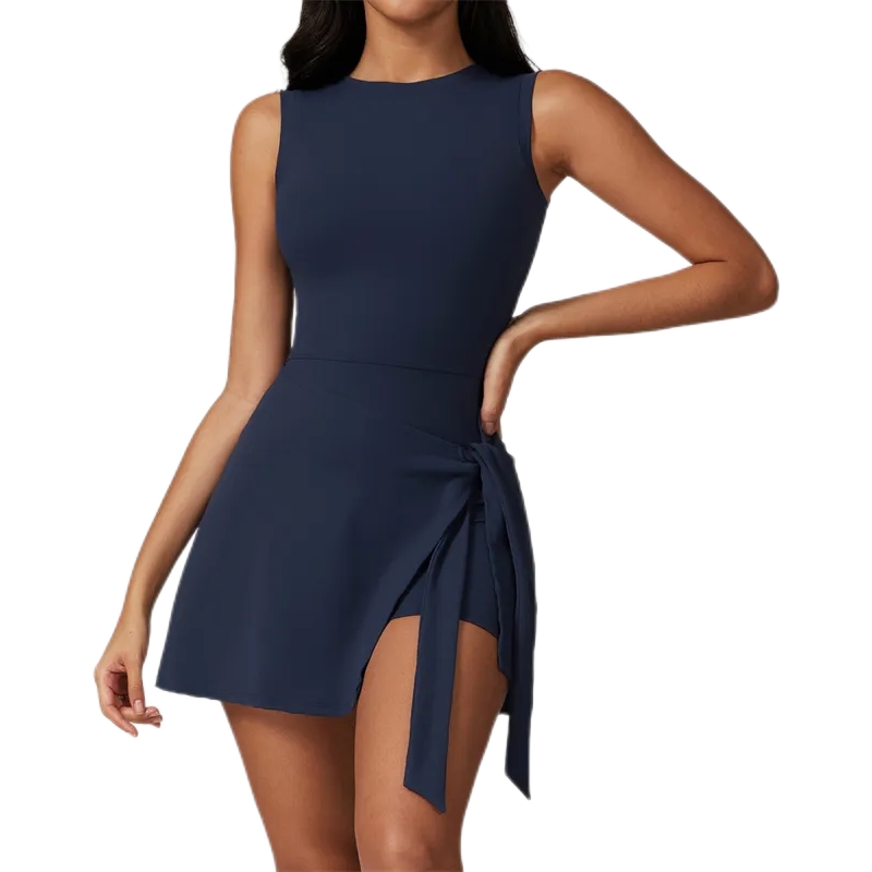 product-Women Outdoor Golf Badminton Sport Tennis Dress With Shorts-Ruiteng-img