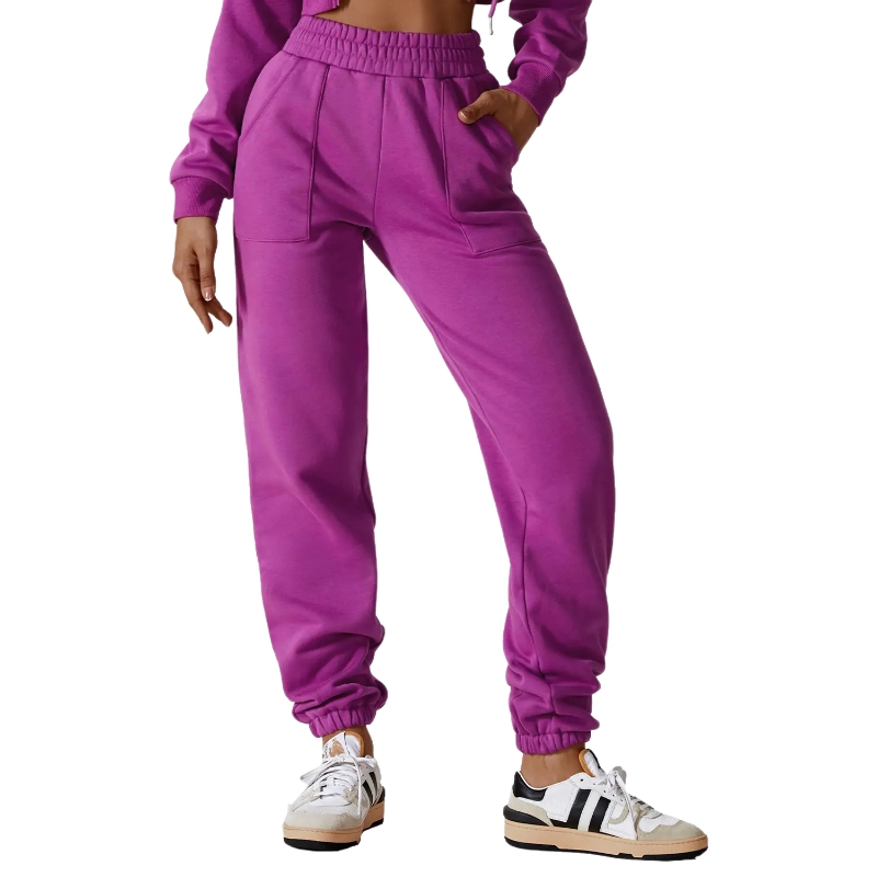 product-Ruiteng-Casual Loose Fitting Heavy Fleece Custom Logo Jogger Pants for Women-img