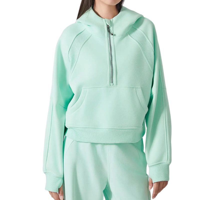 product-Ruiteng-Women Winter Casual 12 Zip Fleece Hoodie Sportswear Streetwear Hoodie-img