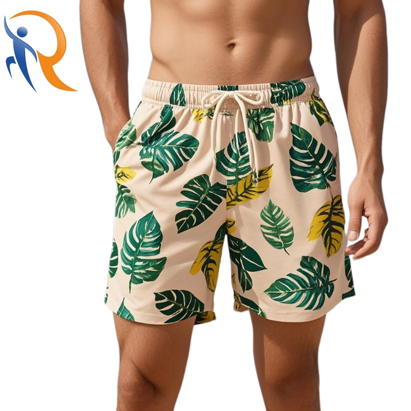 Mens Casual Printing Swimwear Beachwear Shorts