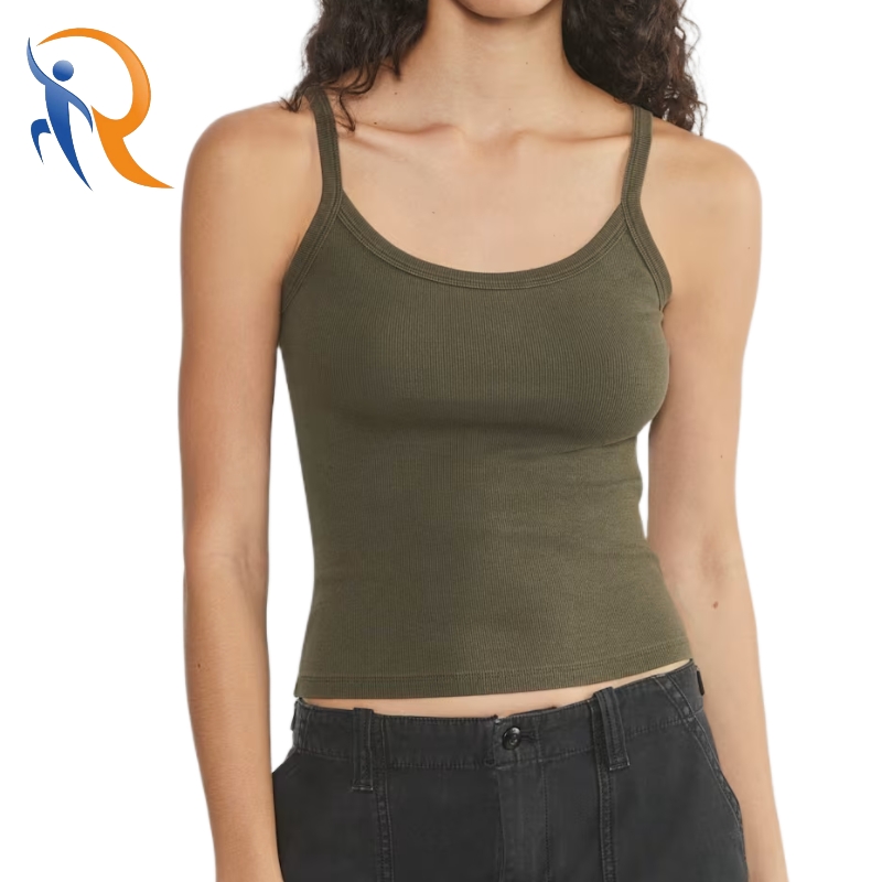 Spaghetti Shoulder Strap Scoopneck Tank top