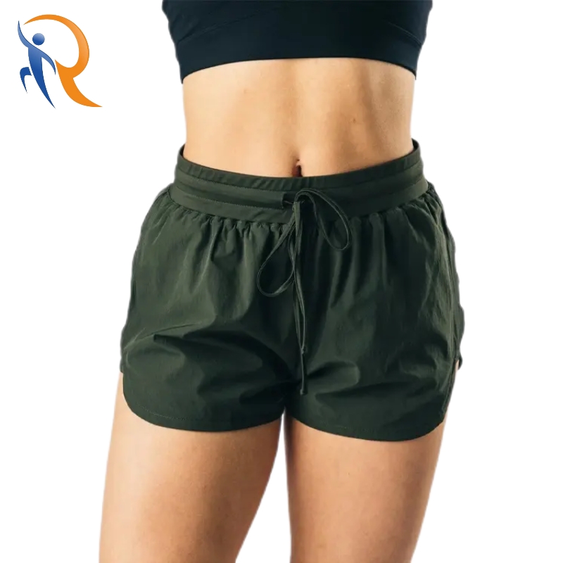 Women's Athletic Running Fitness Blank Plain Gym Shorts