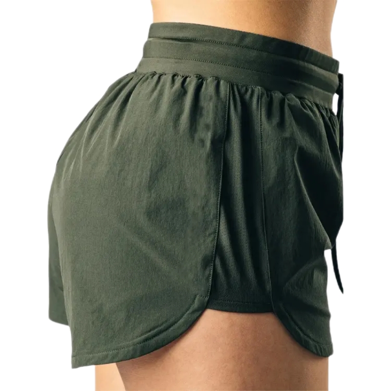 product-Womens Athletic Running Fitness Blank Plain Gym Shorts-Ruiteng-img