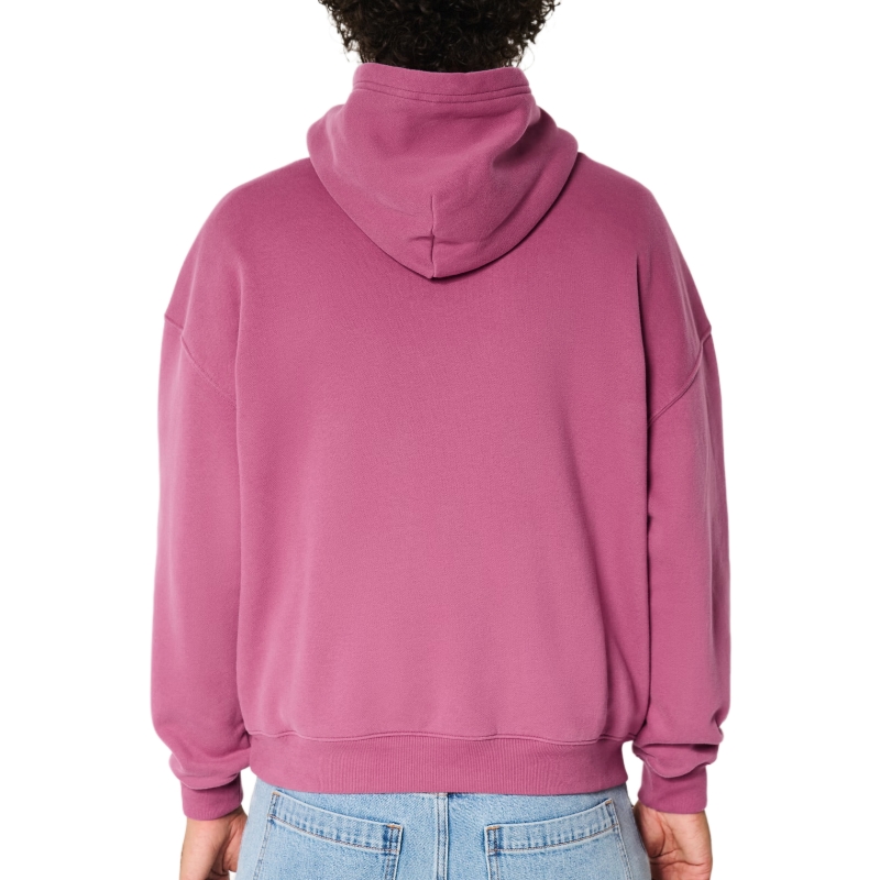 product-Hight Quality Fleece Boxy Hoodie with Side Zipper Pockets and Kangaroo Pockets-Ruiteng-img