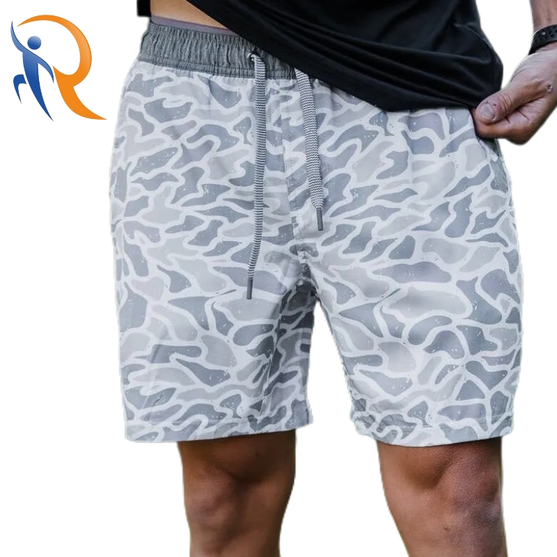 Outdoor Fishing Jungle Board Running Camo Shorts