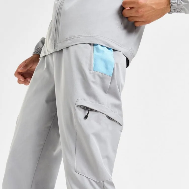 product-Nylon Two-Piece Hoodie Jogging Fitness Tracksuit for Men-Ruiteng-img