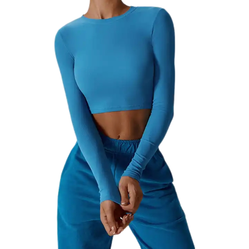 product-Ruiteng-Womens Crew Neck Slim Fit Crop Top High Waist Set Casual Sweatsuits-img