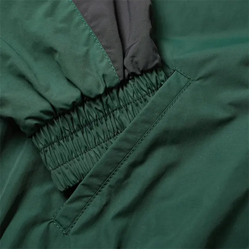 product-Contrast Color Nylon Casual Windbreaker Cargo Sport Tracksuit Jacket Joggers Set-Ruiteng-img