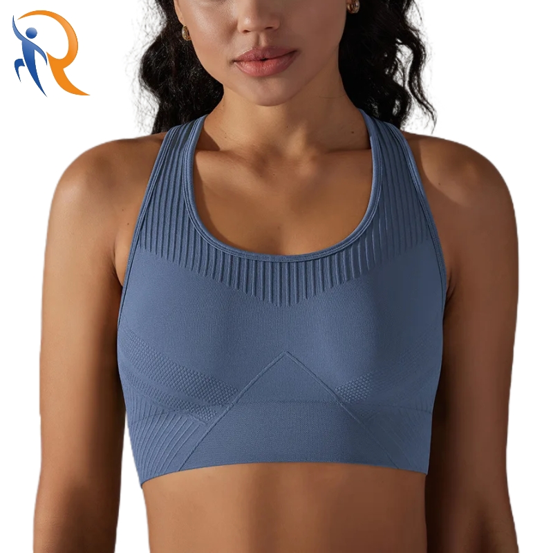 Wholesale Seamless Yoga Bra Crop Top I-Back Design Sports Running Fitness Vest Gym Sportswear