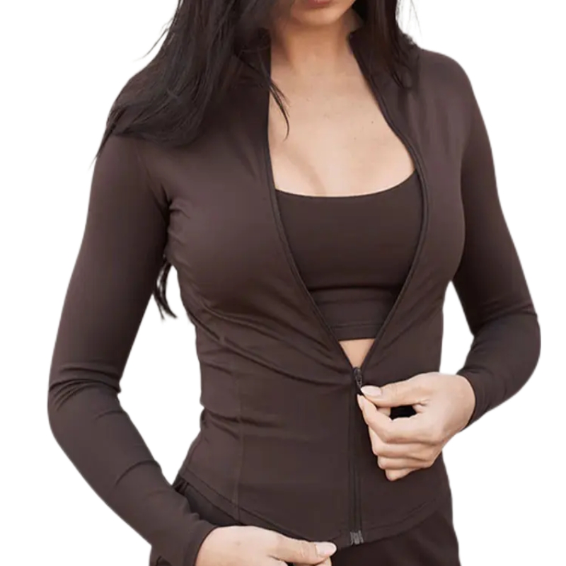 product-Ruiteng-Custom Activewear Long Sleeve Slim Fit Running Training Fitness Zip up Yoga Jacket-i
