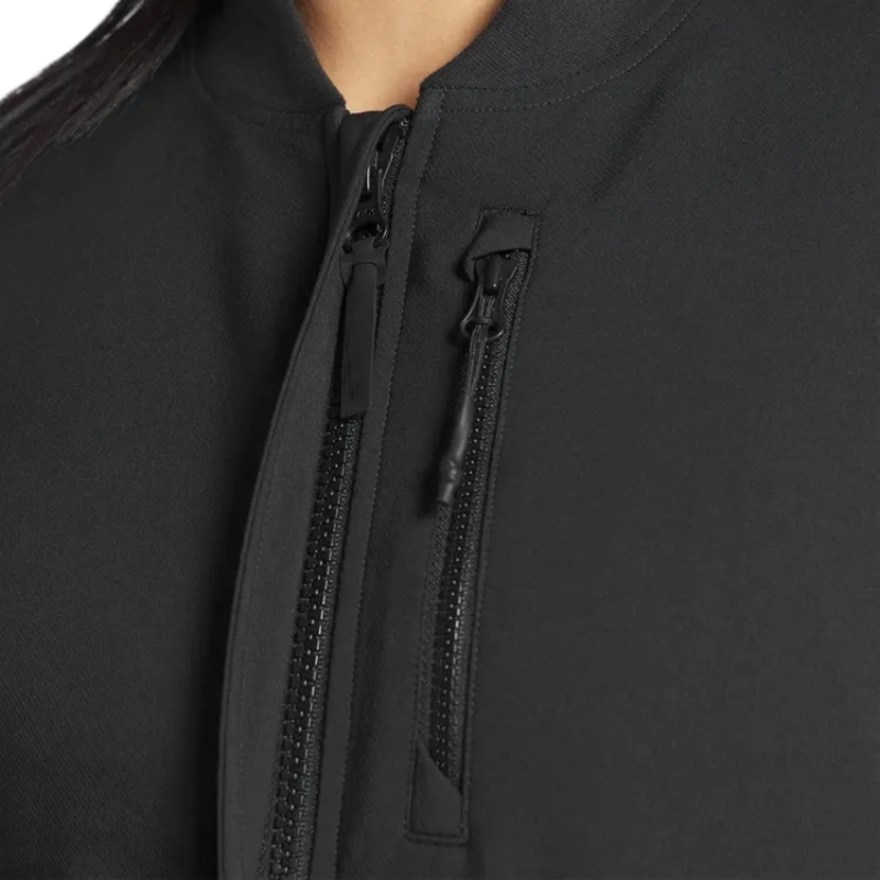product-Woman Outdoor Sport Full Zipper Crop Top Fitness Yoga Jackets-Ruiteng-img