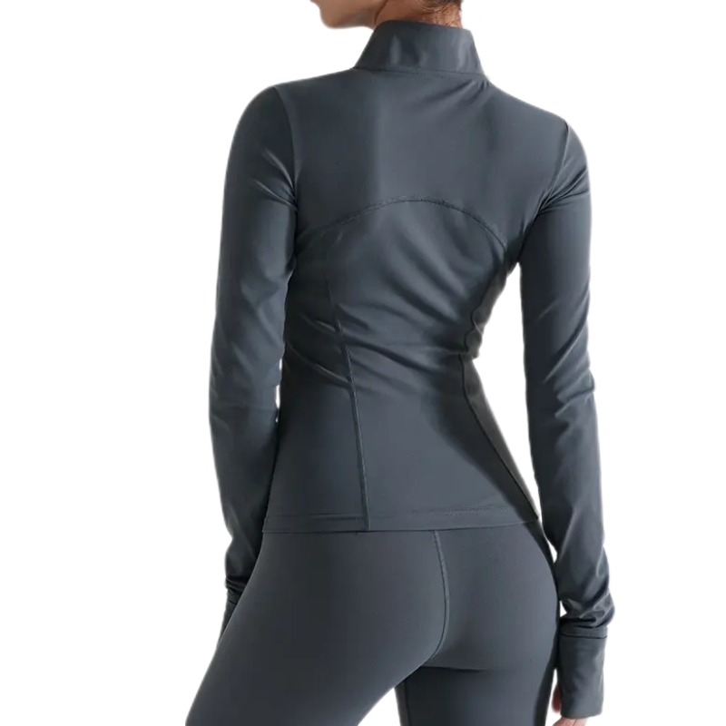product-Womens Quick-Drying Breathable Spandex Jacket Fitness Tight Sportswear-Ruiteng-img