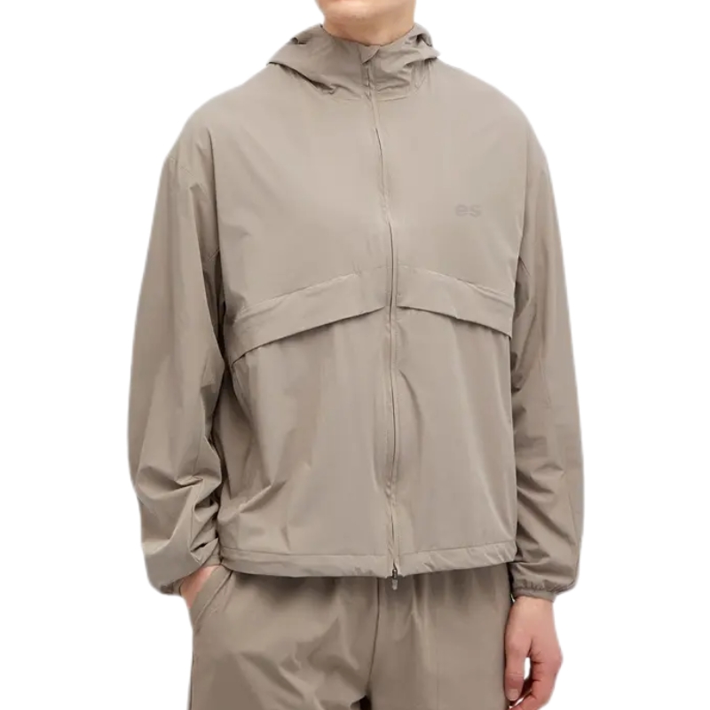 product-Nylon Training Sports Workout Windbreaker Water Repellent Zipper Hooded Jacket-Ruiteng-img