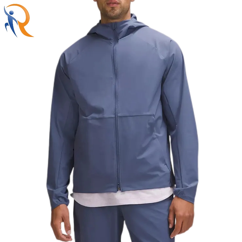 Regular Fit Nylon Waterproof Outdoor Sports Full Zipper Running Training Jacket