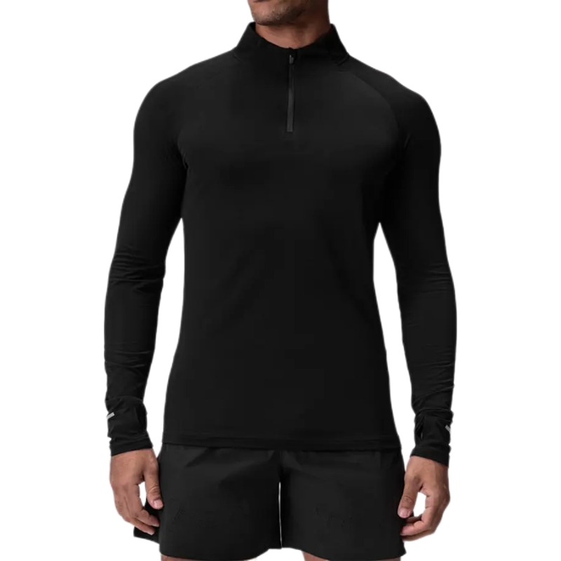 product-Mens Gym Long Sleev Custom Logo Fitness Quick Dry 14 Zip up T-Shirt for Men-Ruiteng-img