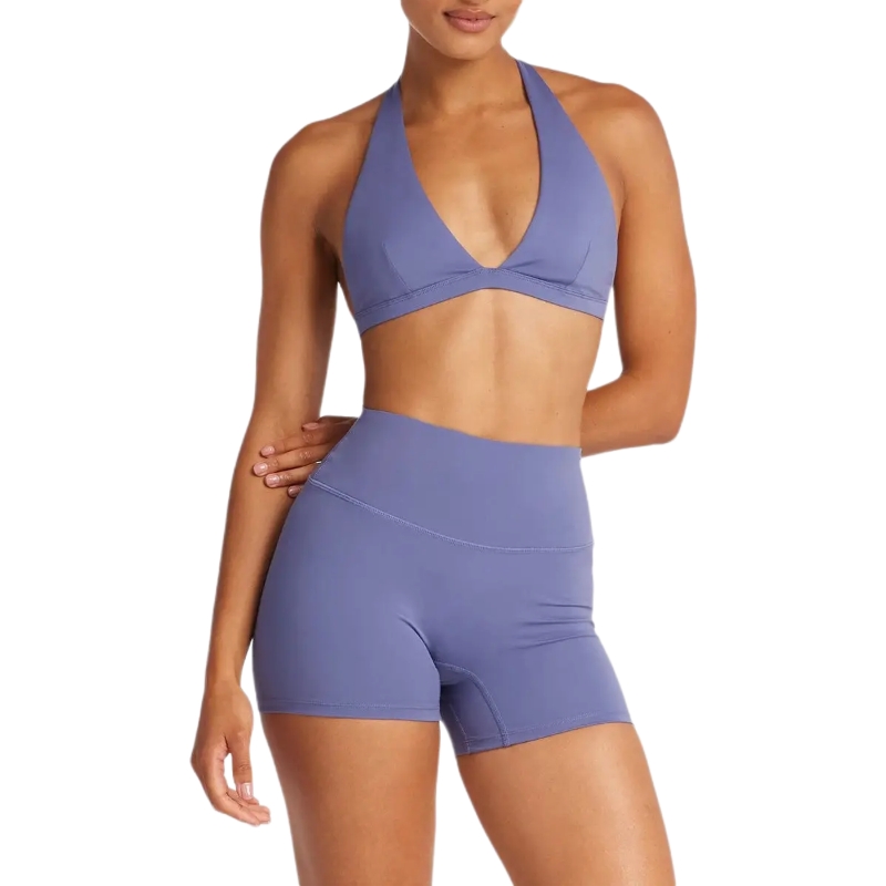 product-Custom Sports Halter Backless Bra Shorts Active Gym Fitness Yoga Suits-Ruiteng-img