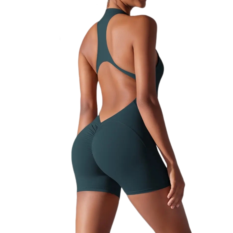 product-Ruiteng-Sleeveless Zipper-up Jumpsuit Custom Breathable Yoga Suit-img