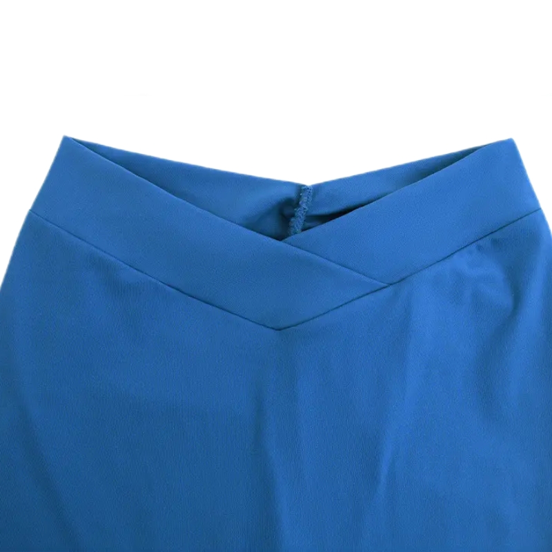 product-Ruiteng-Nylon Spandex Biker Shorts Sexy V-Cross Pure Colors Fitness Sets-img