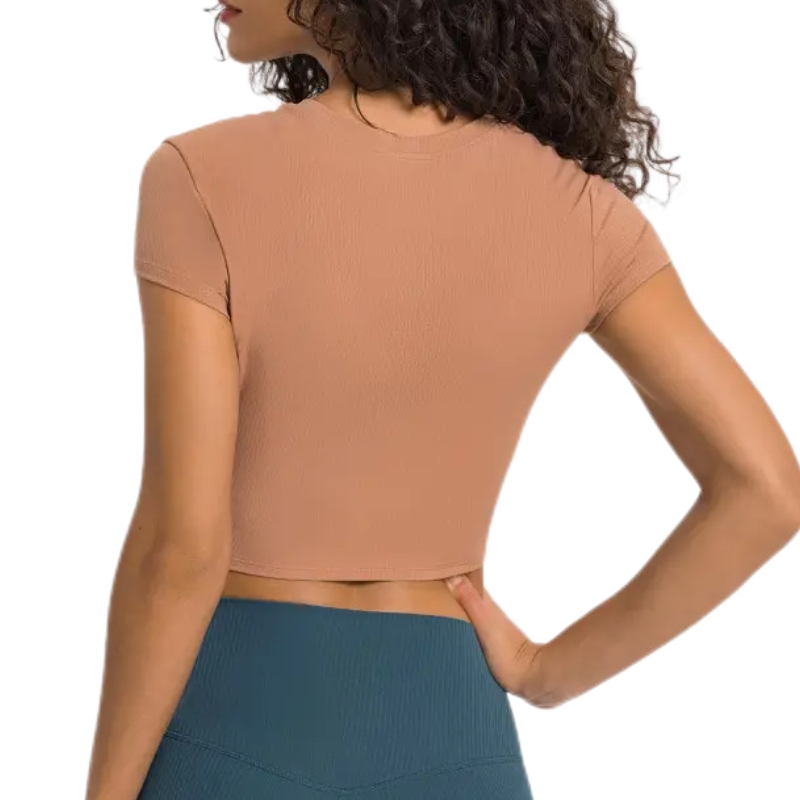 product-Ruiteng-Womens Summer Fitness Yoga Crop Top Breathable and Quick Dry-img