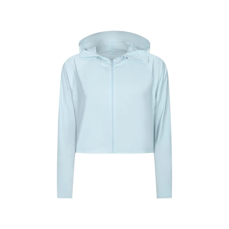 product-Ruiteng-UPF50 Long Sleeve Custom Logo Blank Anti-UV Out Door Women Yoga Hooded Coat-img