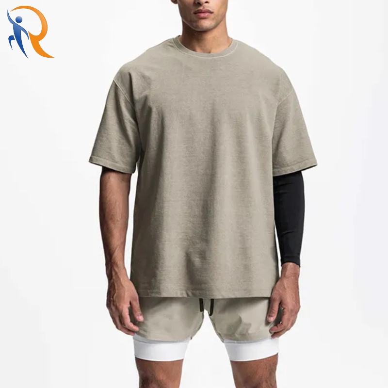 Wholesale Custom Oversize Men T-shirt Loose Fit Street Style Activewear T-shirt