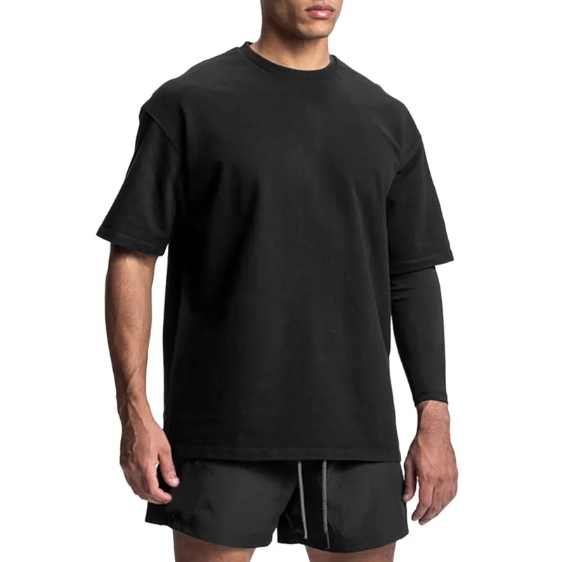 product-Ruiteng-Wholesale Custom Oversize Men T-shirt Loose Fit Street Style Activewear T-shirt-img