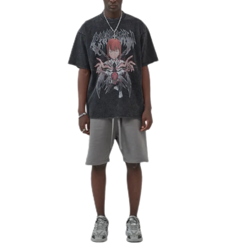 product-Ruiteng-100Cotton 250GSM Man Digital Graphic Print T-Shirt Washed Vintage Short Sleeve Unise
