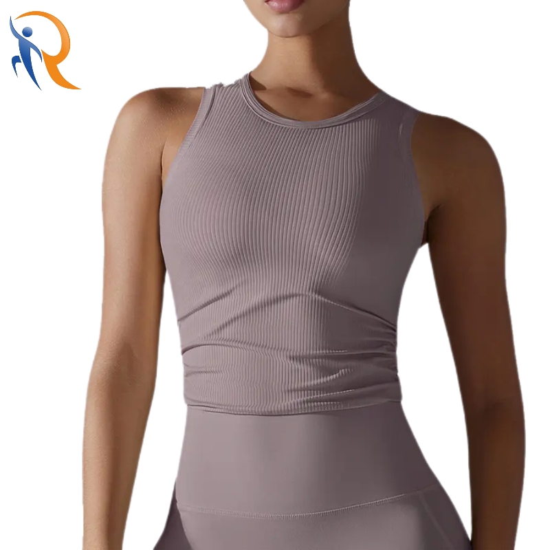 Seamless Tight Fitting Yoga Vest Sports Running Breathable Sports Tank Top