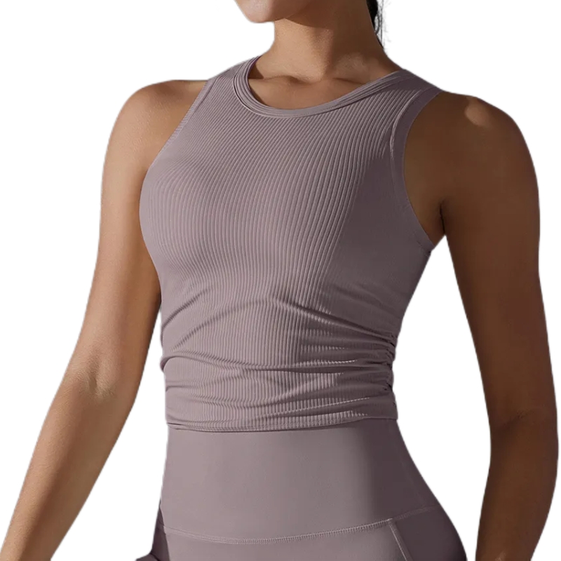 product-Seamless Tight Fitting Yoga Vest Sports Running Breathable Sports Tank Top-Ruiteng-img