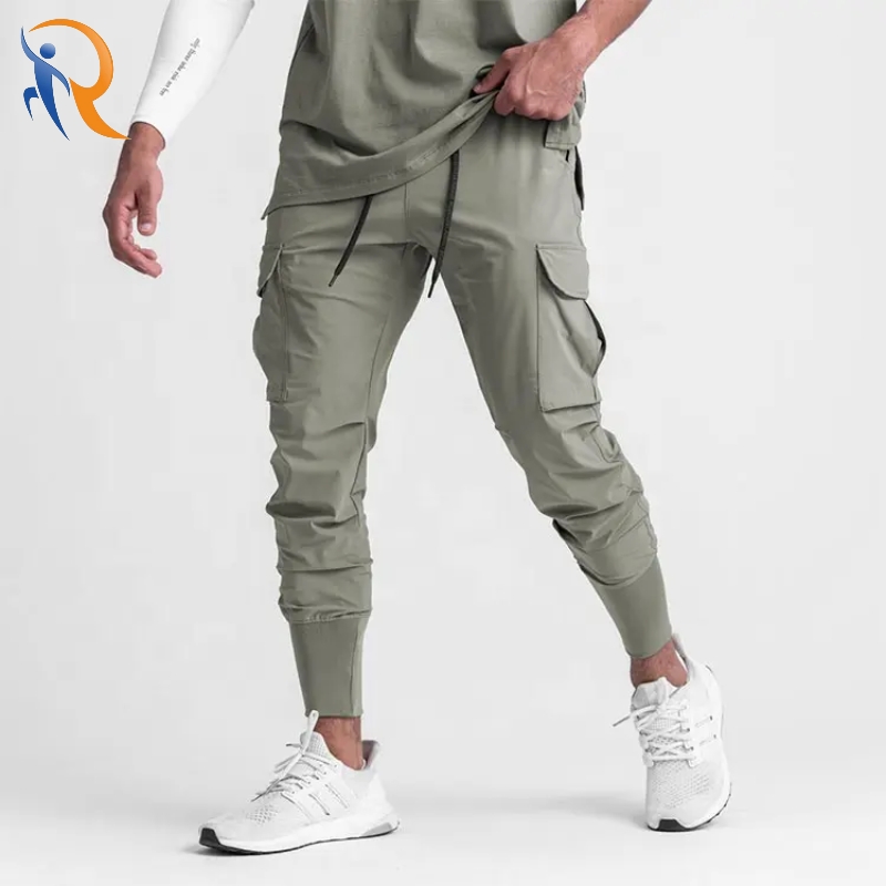 Wholesale Custom logo Mens Sports Running Cargo Joggers