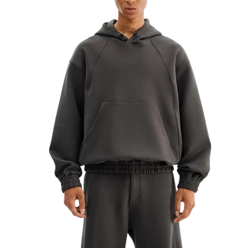 product-Oversized Boxy Fit Cotton Unisex Plain Basic Streetwear Set-Ruiteng-img