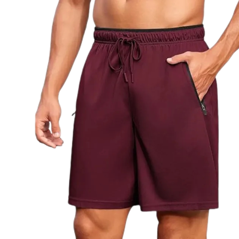 product-Ruiteng-Custom Elastic Waitband Side Vent Zipper Pocket Shorts-img