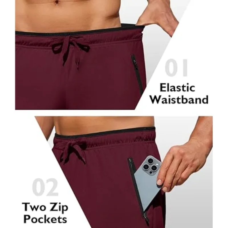 product-Custom Elastic Waitband Side Vent Zipper Pocket Shorts-Ruiteng-img