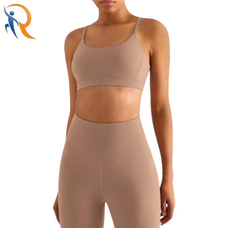 Spaghetti Shoulder Strap Lightweight Quick Dry Women Sport U Bra