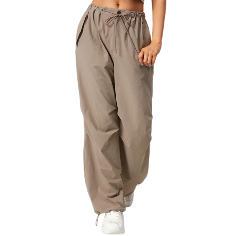 product-Nylon Spandex Wide Leg Outdoor Loose Fit Pockets Hiking Sports Pants Women-Ruiteng-img