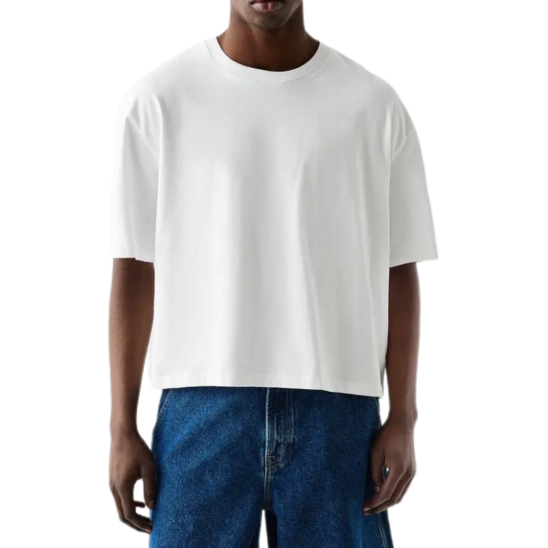 product-Ruiteng-Pullover Blanks Cotton Droup Shoulder Boxy Fit Cropped Short Sleeve T Shirt for Men-