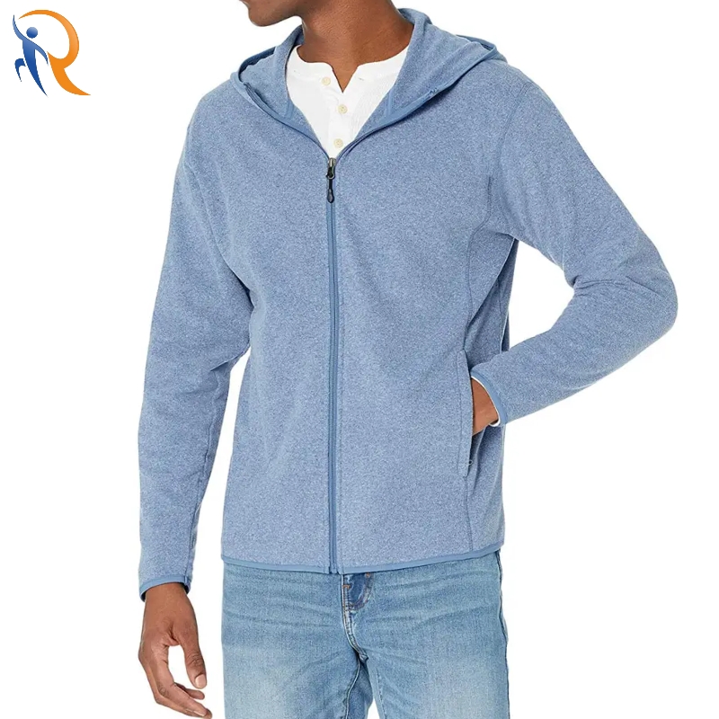 Light Weight Stretchable Side Pocket Men Zipper Hooded Jacket
