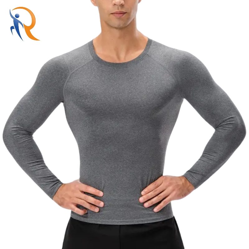 Custom Men's Yoga Body Tight Long Sleeve T-shirt