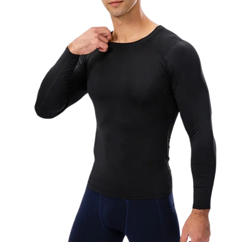 product-Custom Mens Yoga Body Tight Long Sleeve T-shirt-Ruiteng-img