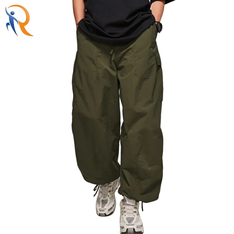 Windbreak Fabric Baggy Cargo Men's Parachute Pants