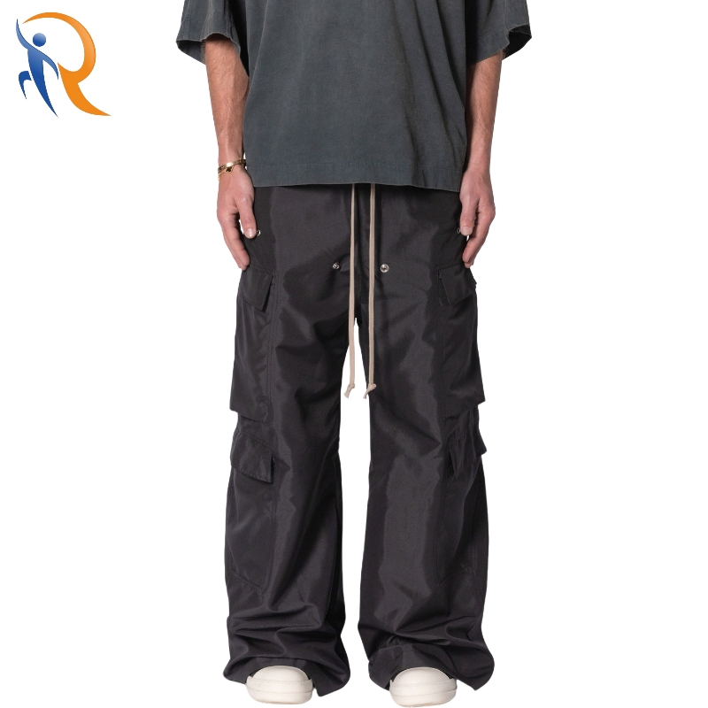 Multi Pockets Drawstring Waistband Loose Fit Cargo Pants