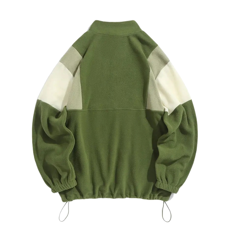 product-Fleece Camping Thermal Thick 14 Zip Men Outdoor Jacket-Ruiteng-img