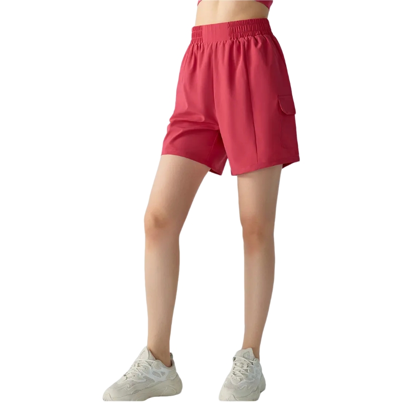 product-Ruiteng-Outdoor Custom Logo Athletic Loose Casual Fitness Cargo Shorts for Women-img